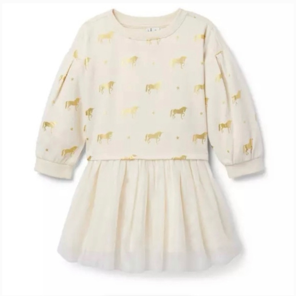 Janie and Jack Unicorn Tulle Dress: Size 2T